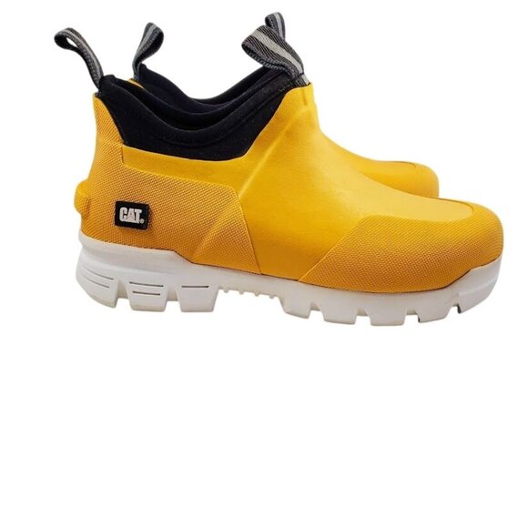 CAT Stormers Industrial Rubber Yellow Slip-On Work Shoes With Ease Technology 6M - Picture 2 of 10
